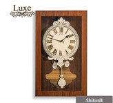 ساعت دیواری تمام چوب درجه 1 LUXE سه بعدی برجسته