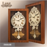ساعت دیواری تمام چوب درجه 1 LUXE سه بعدی برجسته