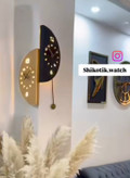 ساعت دیواری تمام چوب دوطرفه دلوین