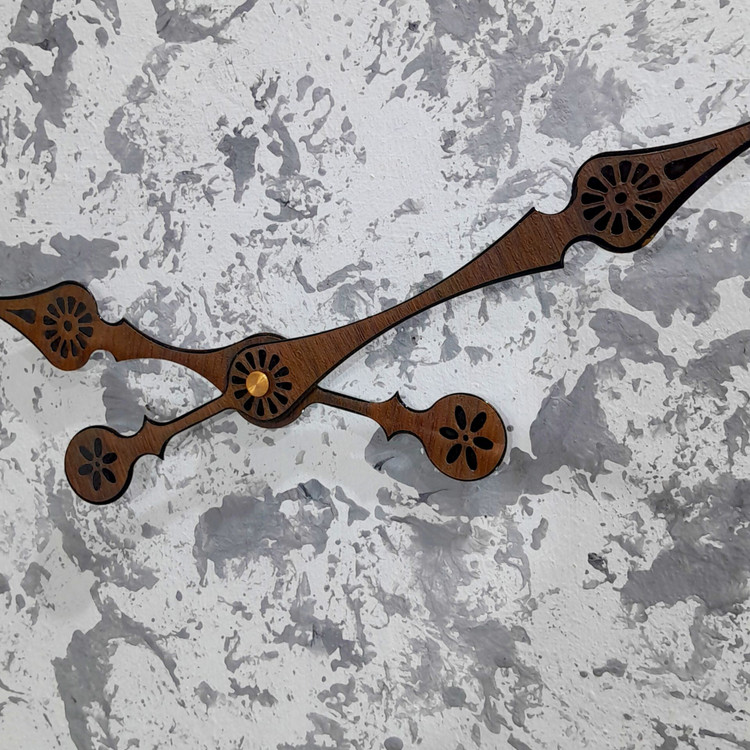 ساعت دیواری تمام چوب سنگین روس Luxe اورجینال عدد سنگی