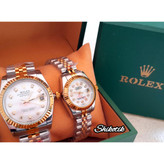 ساعت مچی ست مردانه و زنانه ROLEX مدل OYSTER PERPETUAL DATEJUST ( اورجینال - قاب طلا)