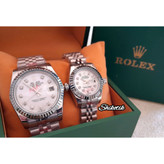ساعت مچی ست مردانه و زنانه ROLEX مدل OYSTER PERPETUAL DATEJUST ( اورجینال - قاب طلا)