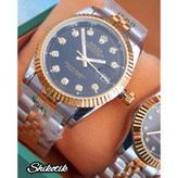 ساعت مچی ست مردانه و زنانه ROLEX مدل OYSTER PERPETUAL DATEJUST ( اورجینال - قاب طلا)